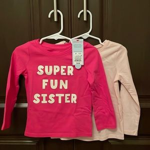 Brand new with tags 2 “Big Sister” T shirts in 2T
